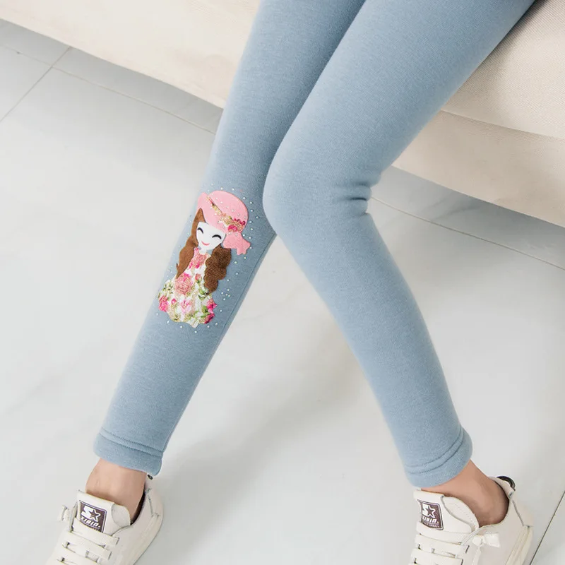 Children Winter Very Thick Pants Girls Boys Fleece Lined Trousers Warm Kids Clothes Cotton Fleece Long Pants Kids Sport Pants