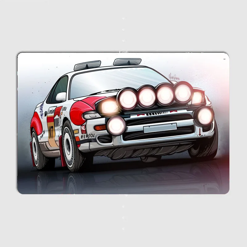 World Rally Championship Celica GTFour ST185 Posters Metal Plaque Poster Home Decorations Classic Tin Sign Room Decor Wall