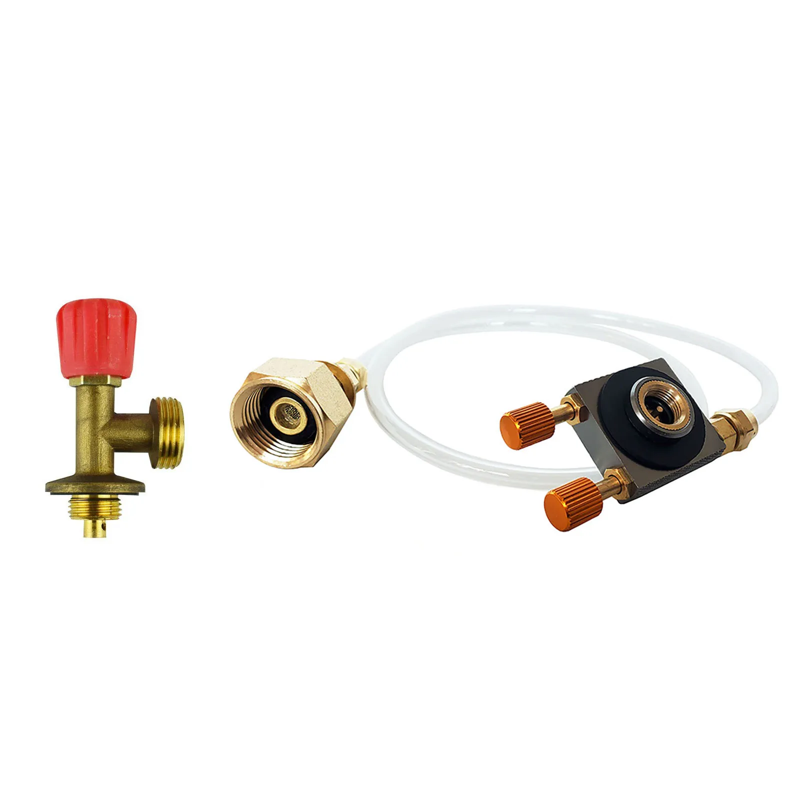 Recipiente de gas roscado a R901, R904, R907 Campingaz Cilindro Recambio Manguera Adaptador de gas