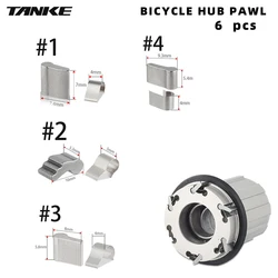 6pcs Bicycle Wheel Cassette Hub Body Pawls With Spring Piece Kit Hub Body Pawl Cycling Spare Parts Bicycle Accessories