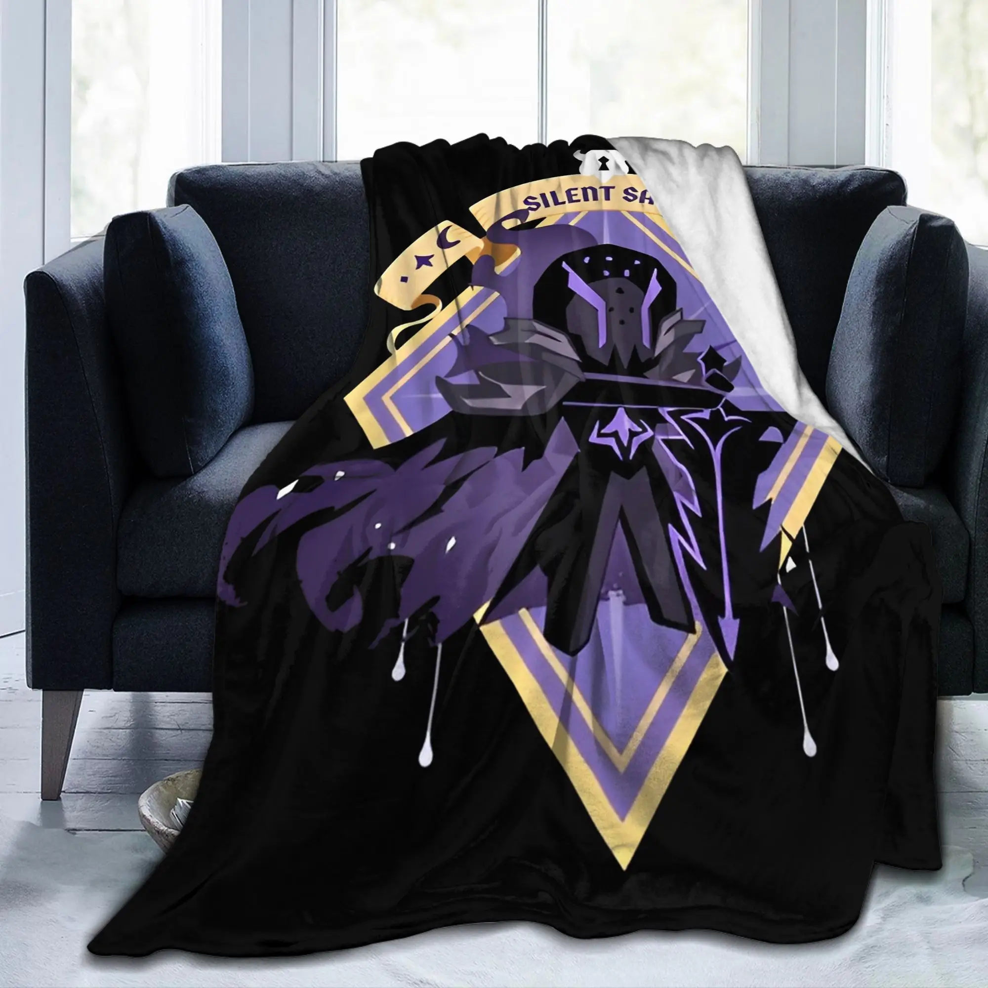 Cookie Run Kingdom Silent Salt Cookie Flannel Blankets Runner Game Novelty Throw Blankets for Quilt 150*125cm Lightweight
