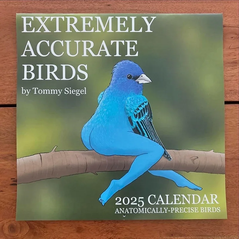 2025 Extremely Accurate Birds Calendar Decorative Wall Monthly Calendar For Bird Lovers Room Calendars For Bedroom