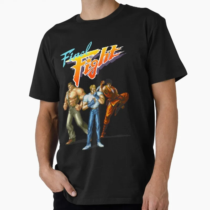 

FINAL FIGHT 80s Retro Combat Gift t shirt 0512 Arcade game Graphic Tee 100% cotton Y2K Clothes All size Tops S-6XL
