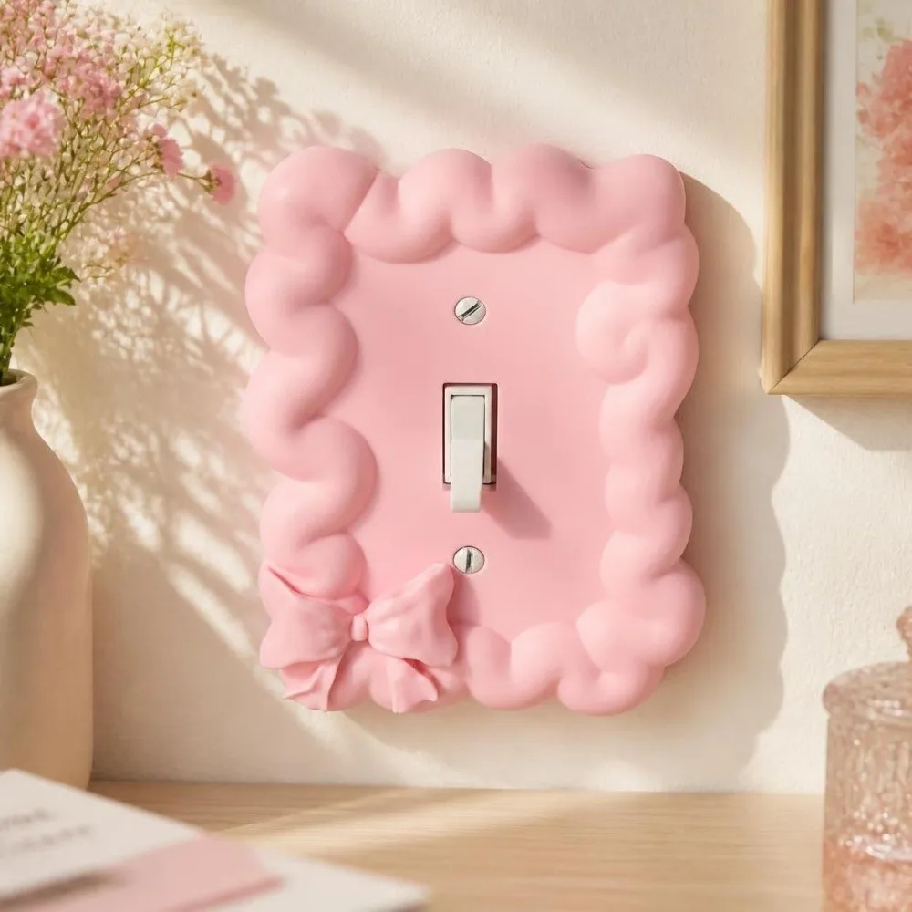 Creative Light Switch Guard Covers 3D Printed Removable Switch Protective Cover Waterproof Decorative Switch Stickers Bedroom