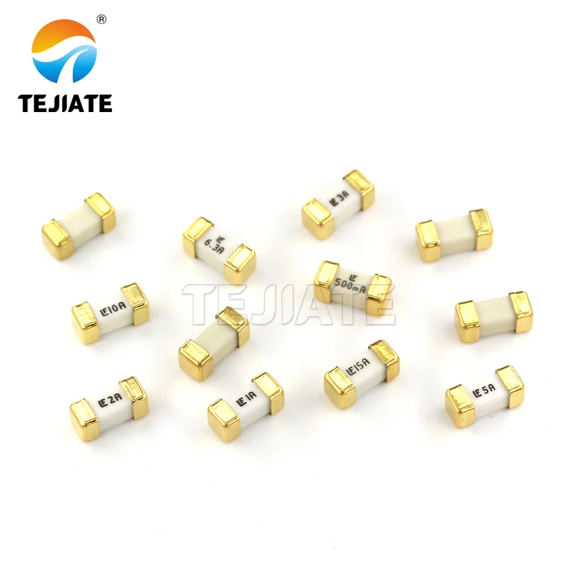 10 Pcs 1808 Patch di Fusibile Pausa Veloce Fusibile 0.5/1/2/3/4/5/ 6.3A Fusibili Clip di Strumento Elettronico di Corrispondenza Fusibile di Base