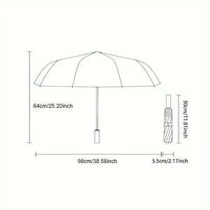 Payung Lipat Biru Kucing Kartun Perlindungan Matahari Profesional Dan Payung Perlindungan UV Penggunaan ganda Hujan dan Cerah Otomatis 10 kucing payung penjualan terbaik - №