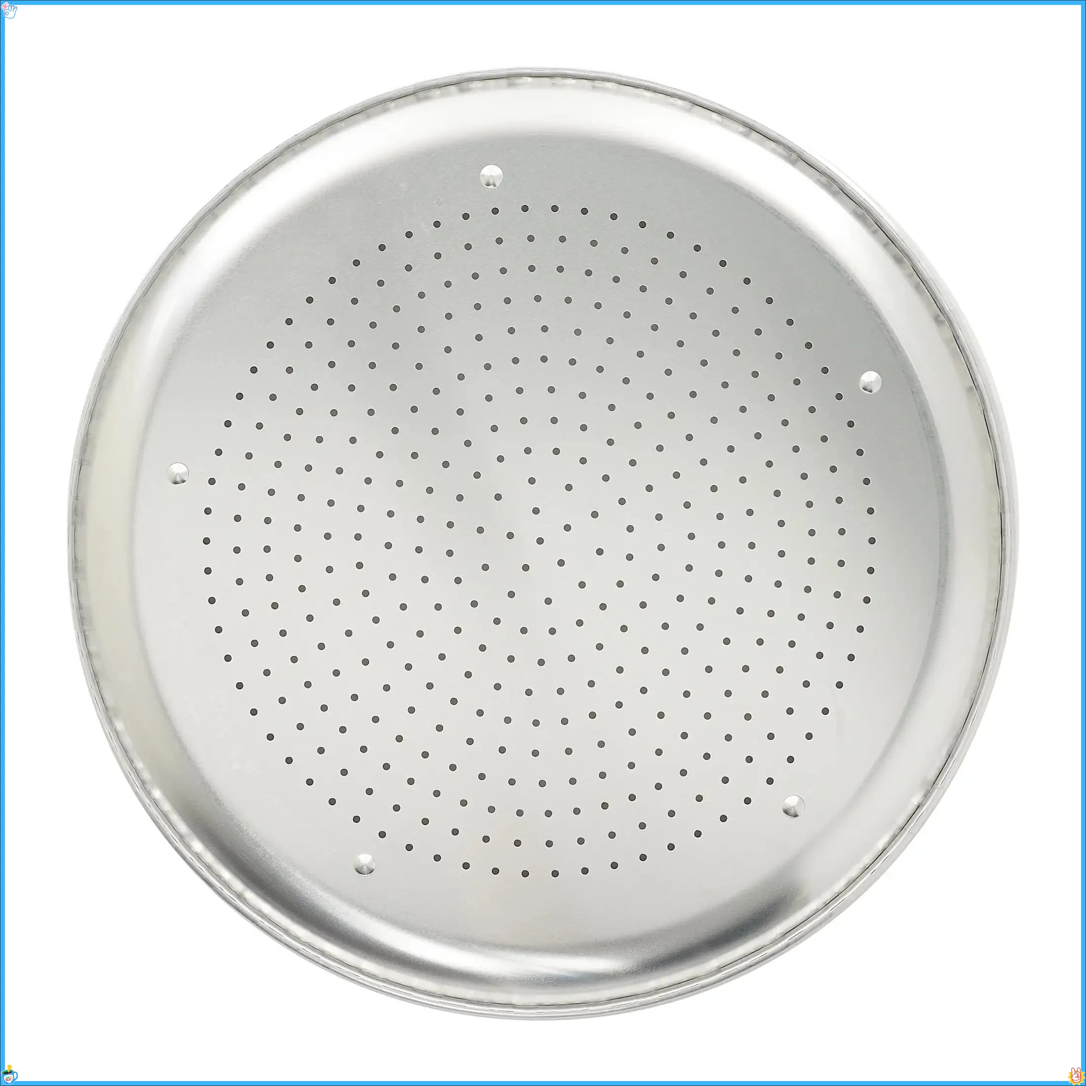 مقلاة بيتزا من الألومنيوم مقاس 16 بوصة، وعاء/لوحة/صينية، متعددة الاستخدامات، متينة، مقاومة للخدش