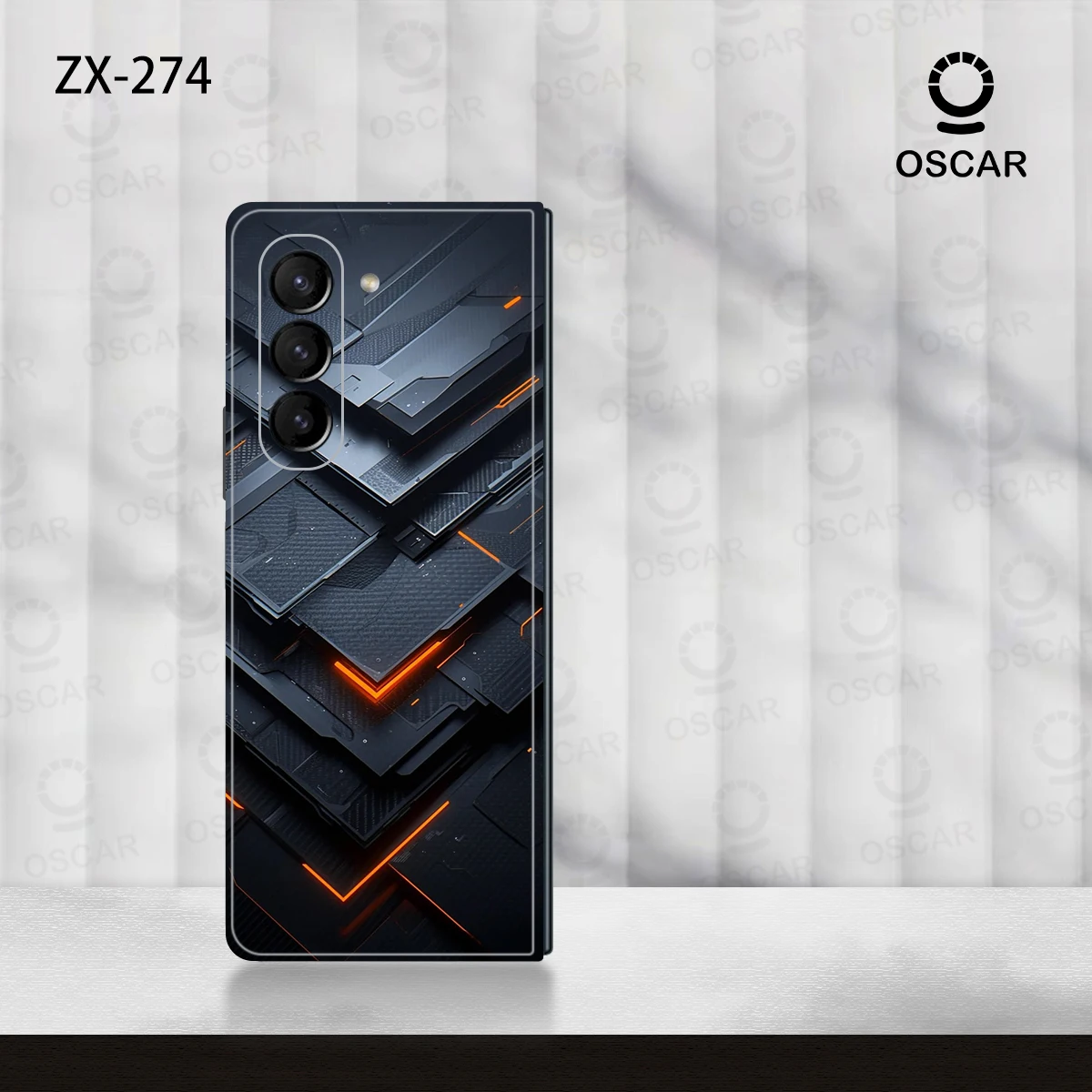 Adesivi antigraffio colorati 3M per Samsung Galaxy Z Fold6 5 4 3 2 pellicola protettiva per la copertura della pelle della decalcomania posteriore