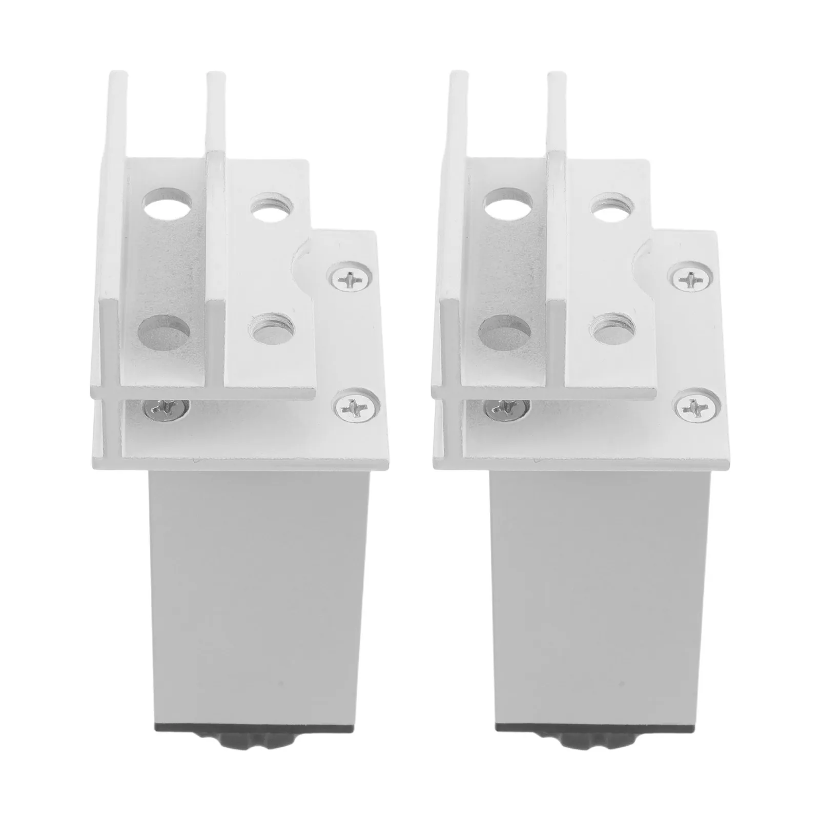 2Pcs Aluminum Glass Clamp Holder 18Mm Adjustable Frameless Shower Panel Clips Tile Fixing Bracket Glass to Wall Clamp Support