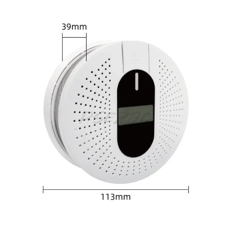 ディスプレイ付き 2-in-1 CO & 煙探知機 - 家庭用ガス漏れ警報器