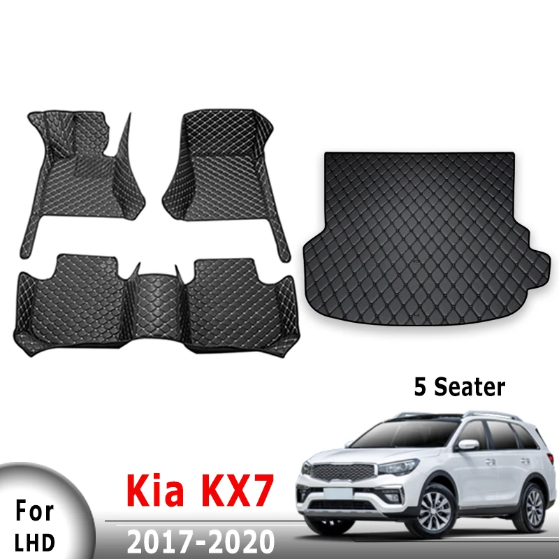 

Автомобильные коврики, коврики в багажник для Kia KX7 2017 2018 2019 2020 (5 мест) авто аксессуары для интерьера, подушечки для ног, водонепроницаемые педали