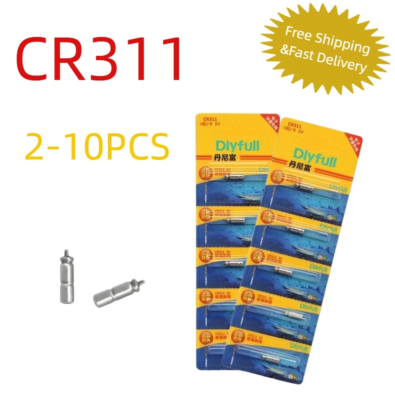 

2-10PCS 3V CR311 Lithium Battery for Luminous Electronic Fishing Float Night Fishing Tackle
