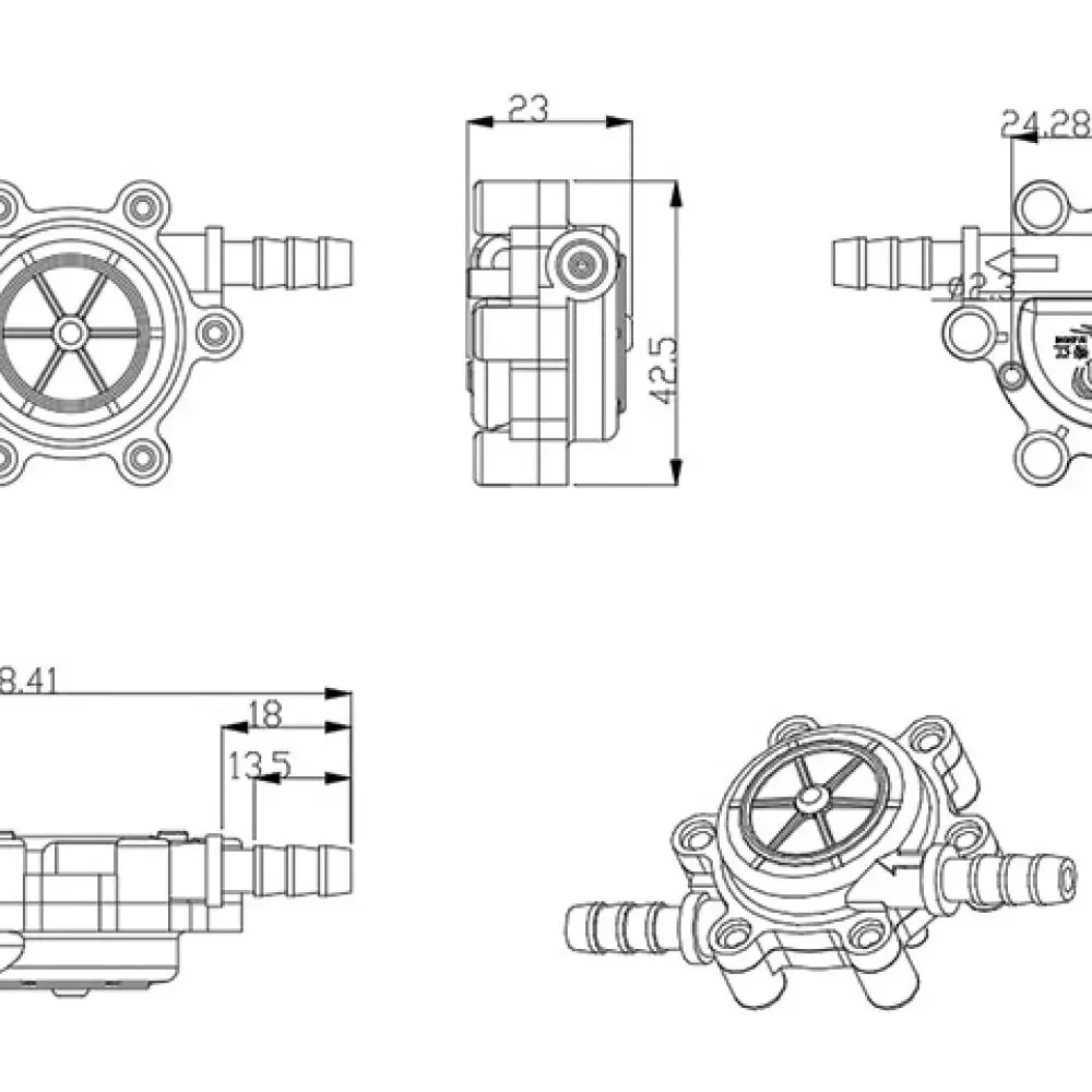 Replacement Hall Water Flow Sensor 2103 For Coffee Maker Dispenser Filter 7mm Flow Metering Meter Flow Sensor