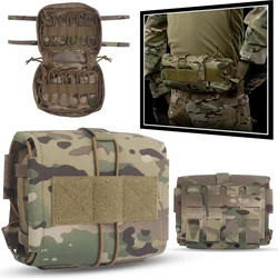 2-in-1Molle Rapid/Quick Deploy First Aid Kit Pack Two-Piece System IFAK Pouch Horizontal Pull Med Kit Compact Trauma Kit Bag