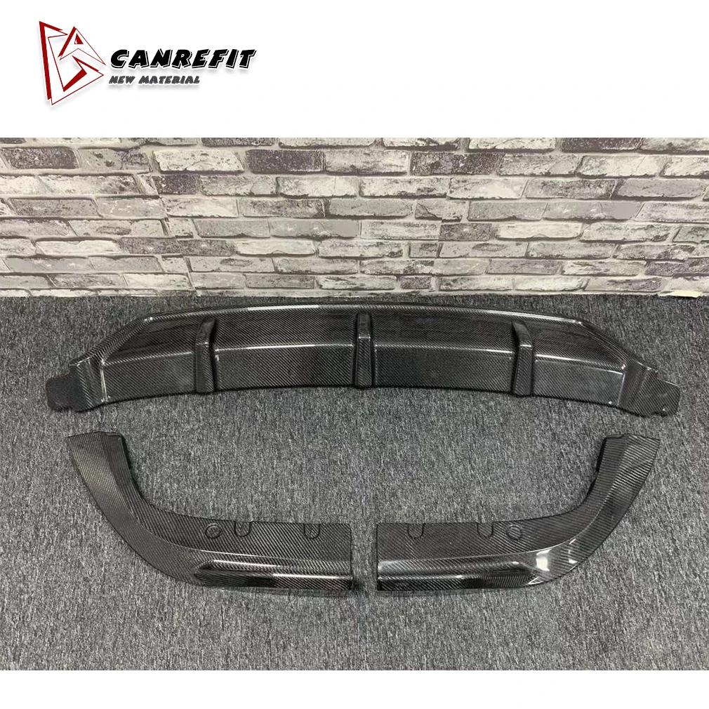 2019 X5 G05 m sports body kit carbon fiber front bumper lip separator side skirt spoiler diffuser Kit