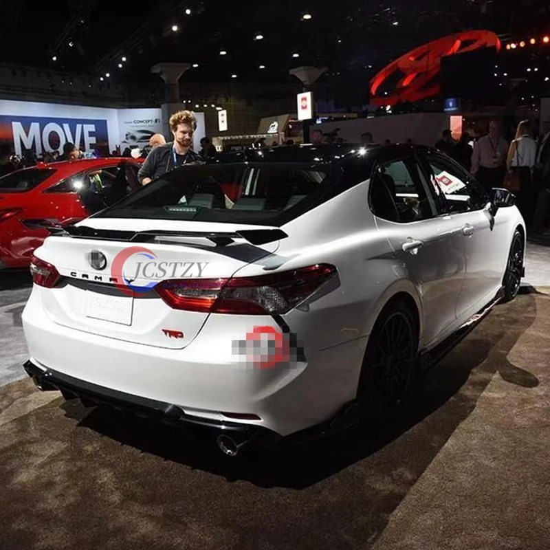 ل 2018 -2023 تويوتا كامري لمعان أسود JDM TRD نمط الخلفي غطاء صندوق السيارة الخلفي الجذع الجناح سبويلر طقم الجسم اكسسوارات السيارات #1