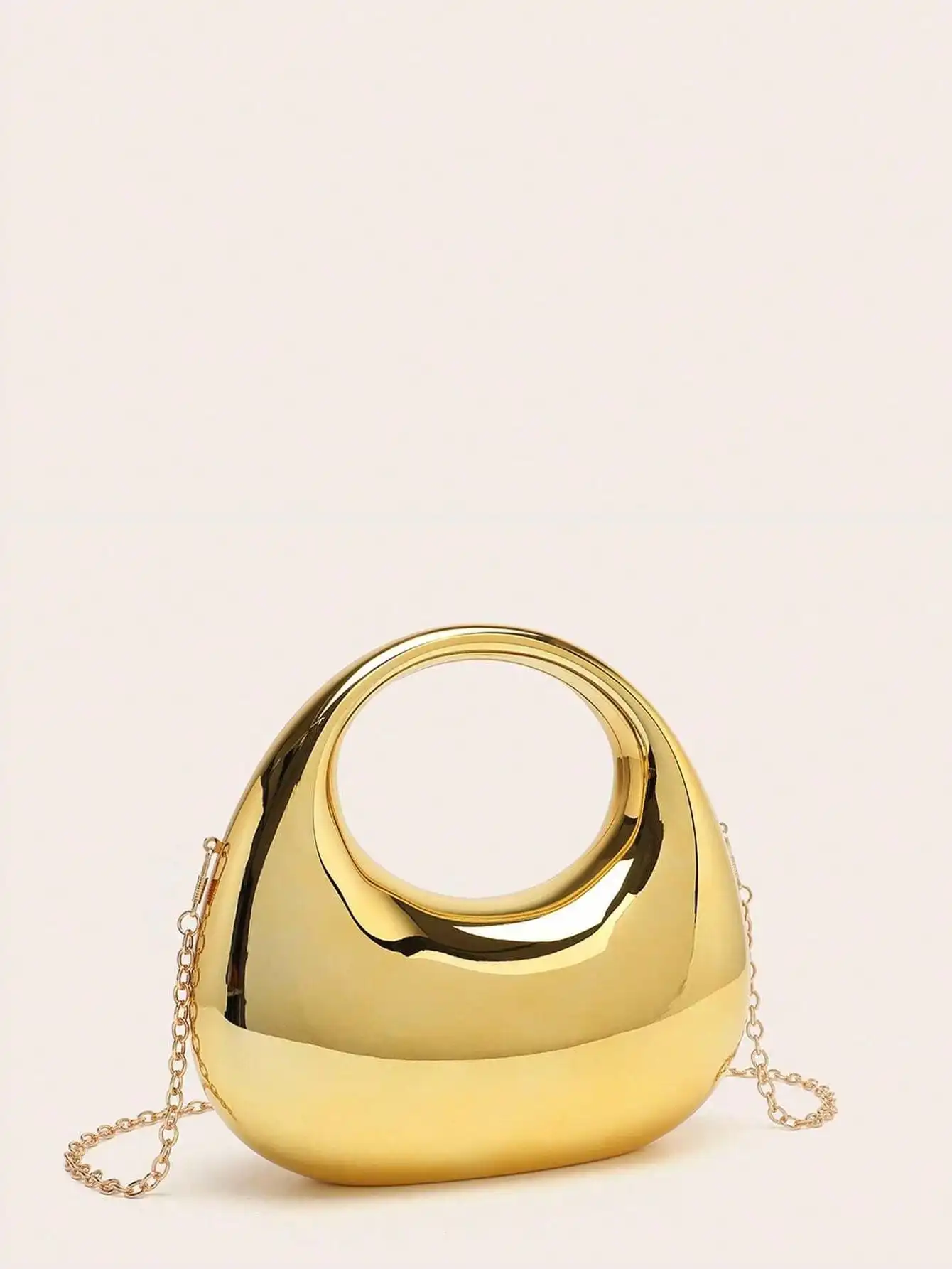 Элегантный акриловый зеркальный мини-клатч - сумка через плечо с металлической цепочкой для женщин на свадьбу/вечеринку