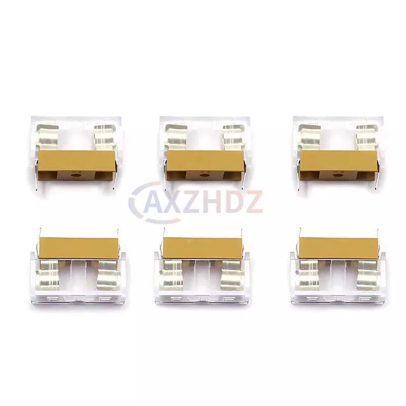 10PCS 5*20mm 6*30mm Versicherung Rohr Buchse Sicherung Halter Glas Rohr sicherung Clamp Box HQ 6A 10A 250V 5×20 6×30 Mit Transparent Abdeckung