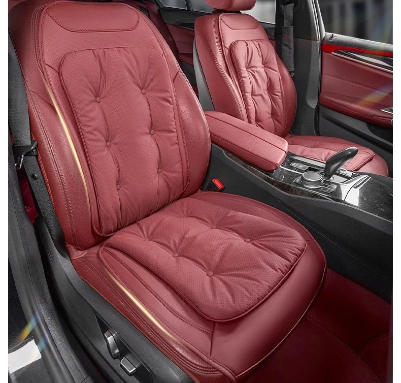 

Universal Nappa Leather Car Seat Cover Four Season Auto Breathable Comfortable Saddle Cushions Seat Covers for Car Seats Cover