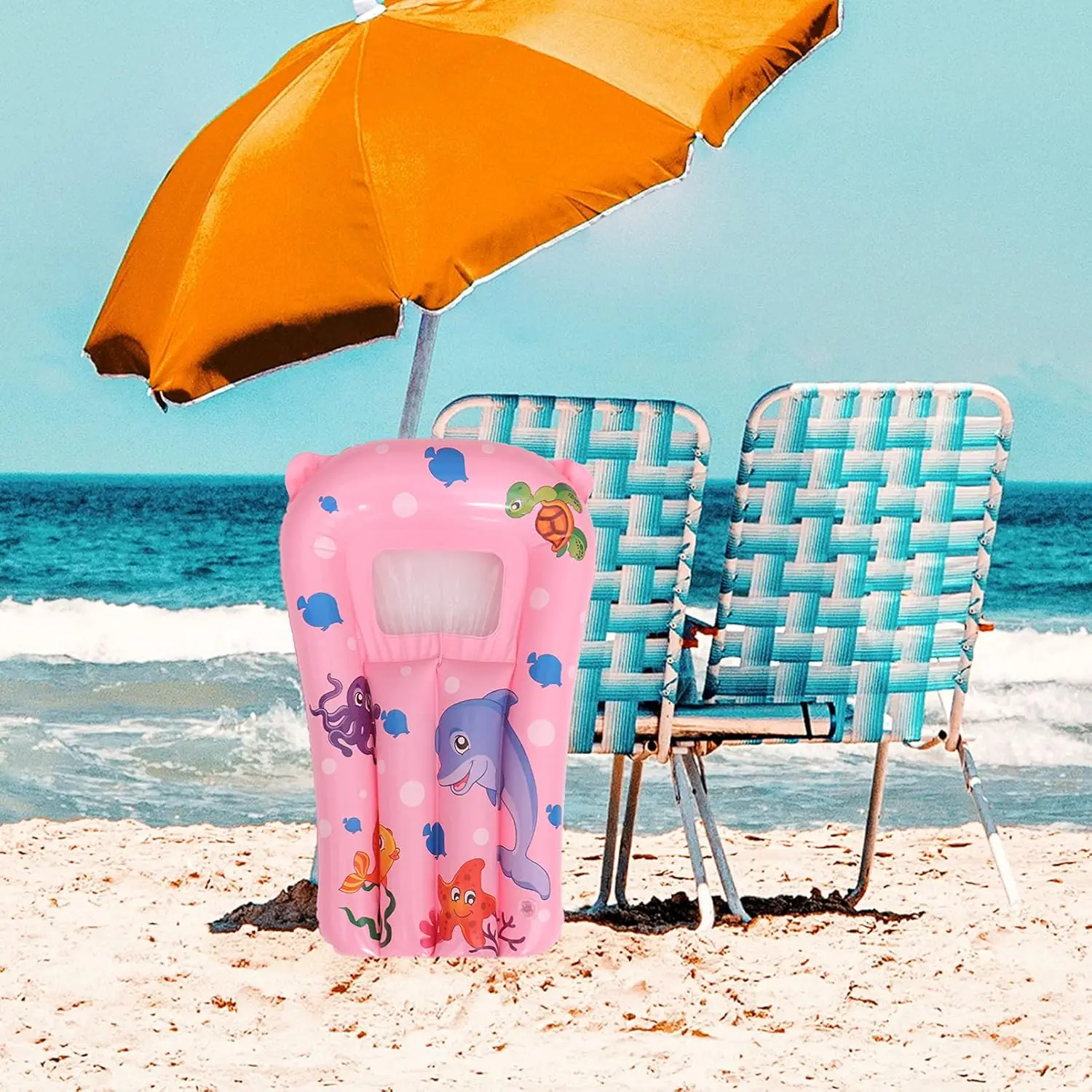 Tabla de surf de PVC, cama flotante, flotador para natación, tabla de playa, cama de aire de dibujos animados, flotador, Radle, tablero de hamaca para exteriores, máscara de buceo para niños, 1 ud.