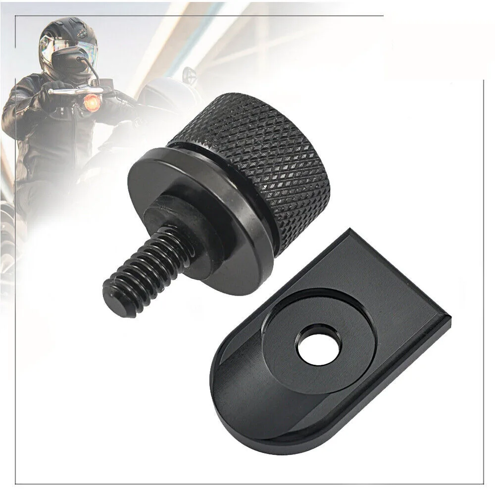 Bracingo Fit Für Harley Sportster Touring Softail Dyna CVO Motorrad Hinten Sitz Bolzen Schraube Mutter Tab Knopf Abdeckung Kit Spacer Pad