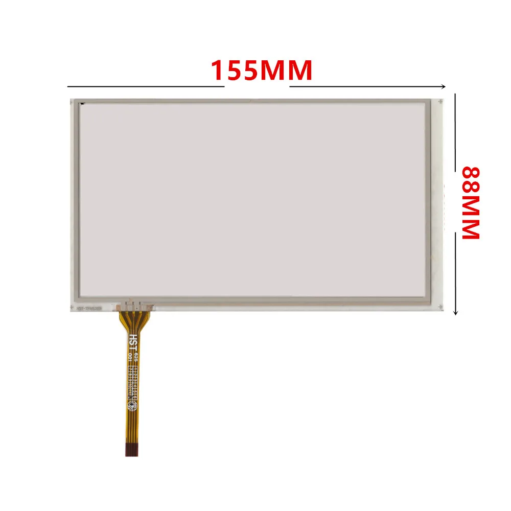 

10 pieces/lot 6.2 Inch 155*88mm Resistive Touch Screen panel 4pin for Car DVD GPS Navigation Display Module