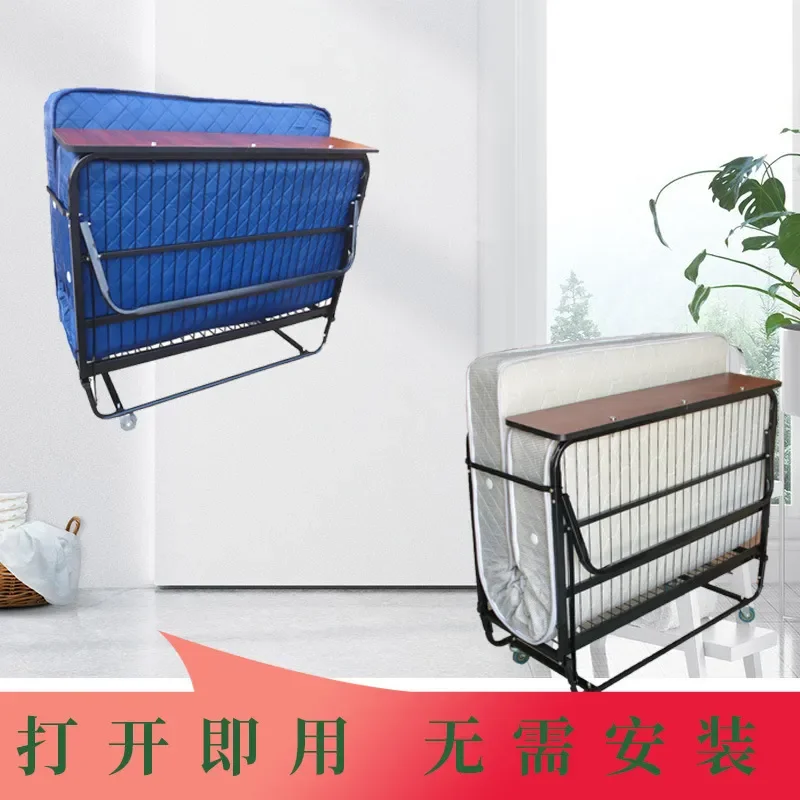 Removable Simple Metal Rollaway Bed Hotel Extra Bed Room  Special Single  Double Lunch Break Mobile
