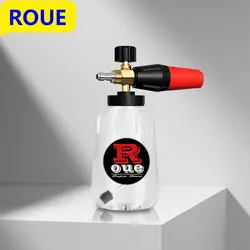 1 PC Black and Red Thick handle Foam Cannon 1000 ML Transparent Bottle Snow Foam Lance Washer kit, Pressure Car Washer Access