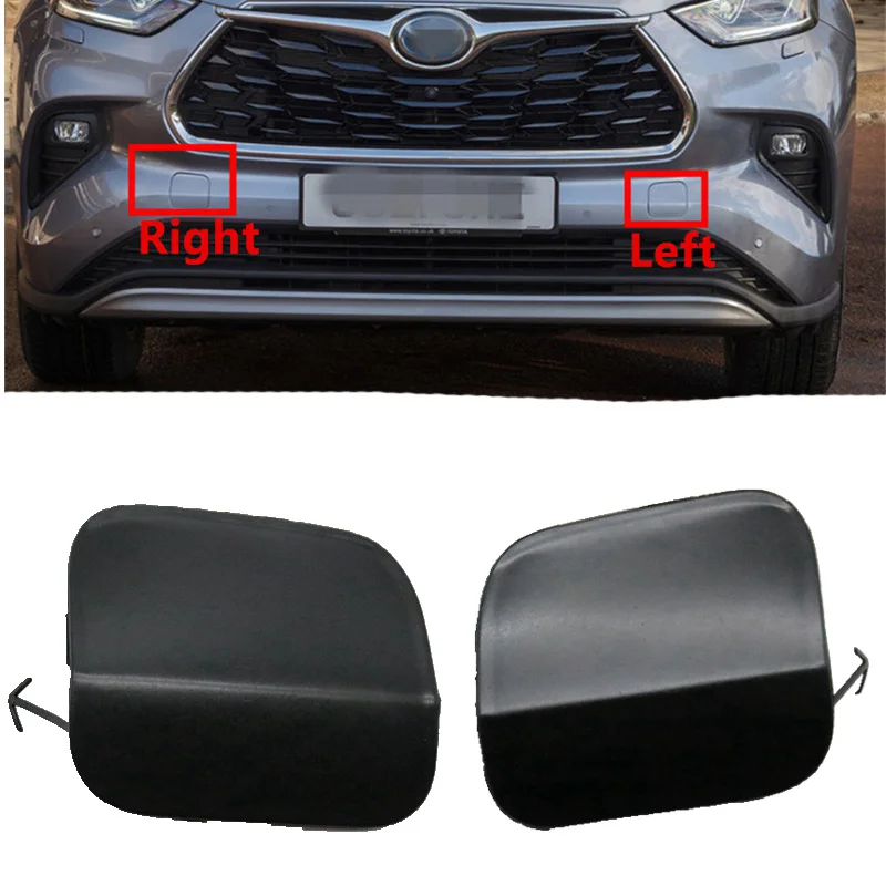 

Unpainted Plastic Car Front Bumper Tow Hook Eye Cover Cap For Toyota Highlander KLUGER 2021 2022