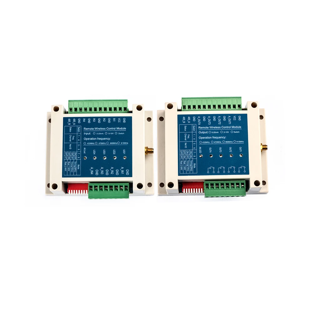 1pair/lot SK106 1W 4-20mA Input And Output Remote Control RF Switch Module for sensor monitoring