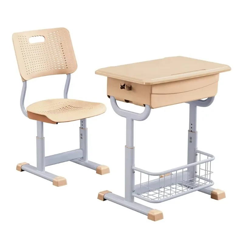 

Cheap price student adjustable height plastic durable school furniture set