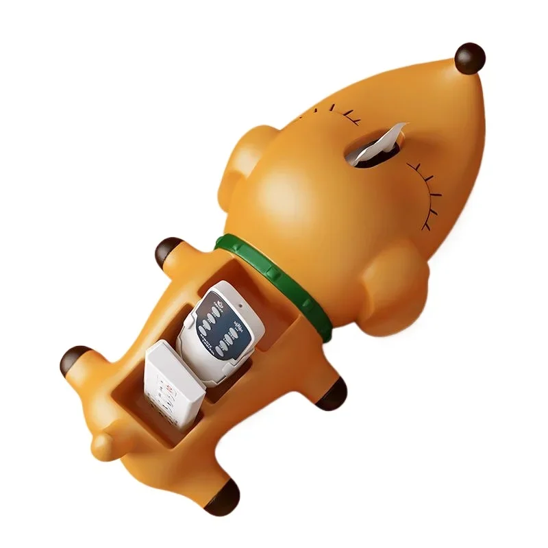 

Creative modern light luxury dog tissue box ornament, home key storage, entrance coffee table, living room decoration ornament