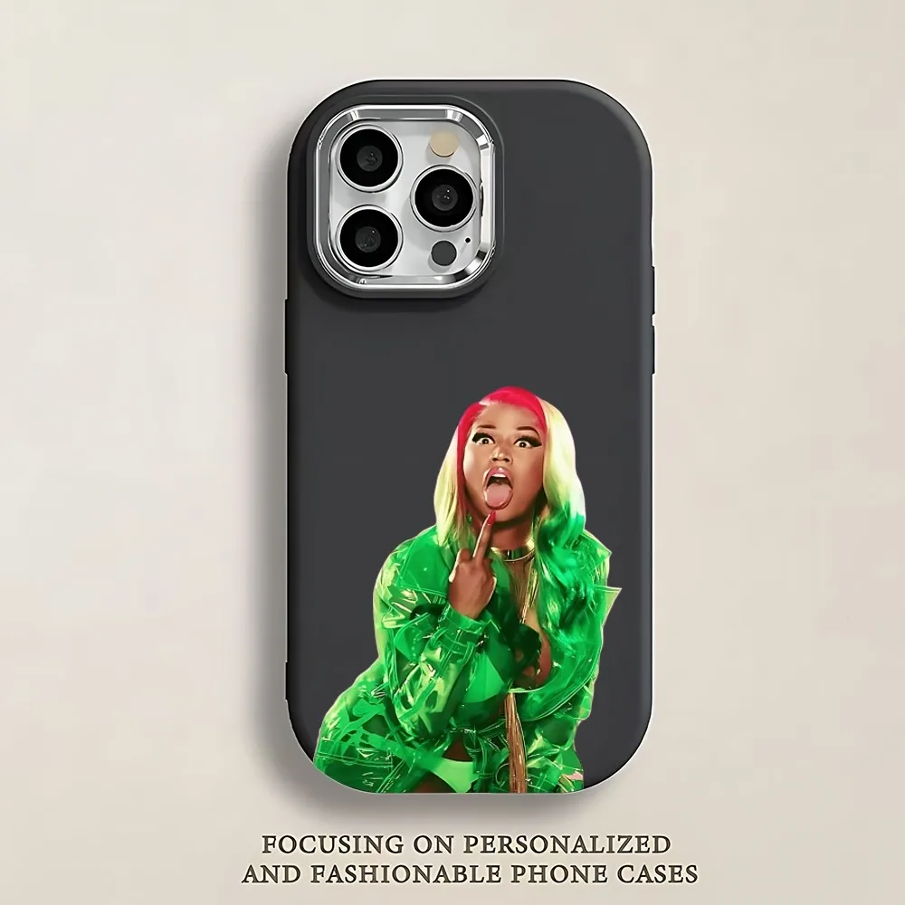 Hot Singer N-Nicki M-Minaj Phone Case For IPhone 12 13 14 15 16 Pro Promax Soft Silicone Large Hole Premium Solid Color Suitable