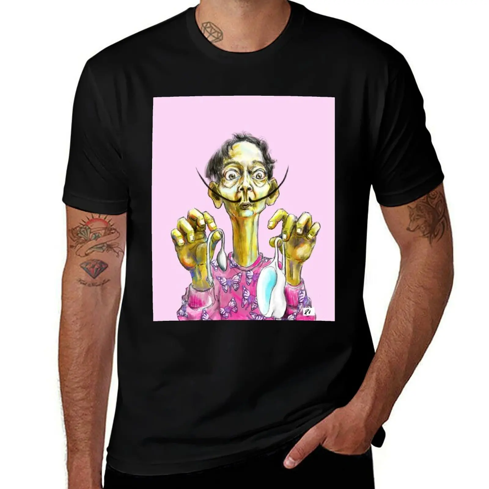 

Salvador Dali in pajamas T-Shirt Utility Work Short Sleeve Top