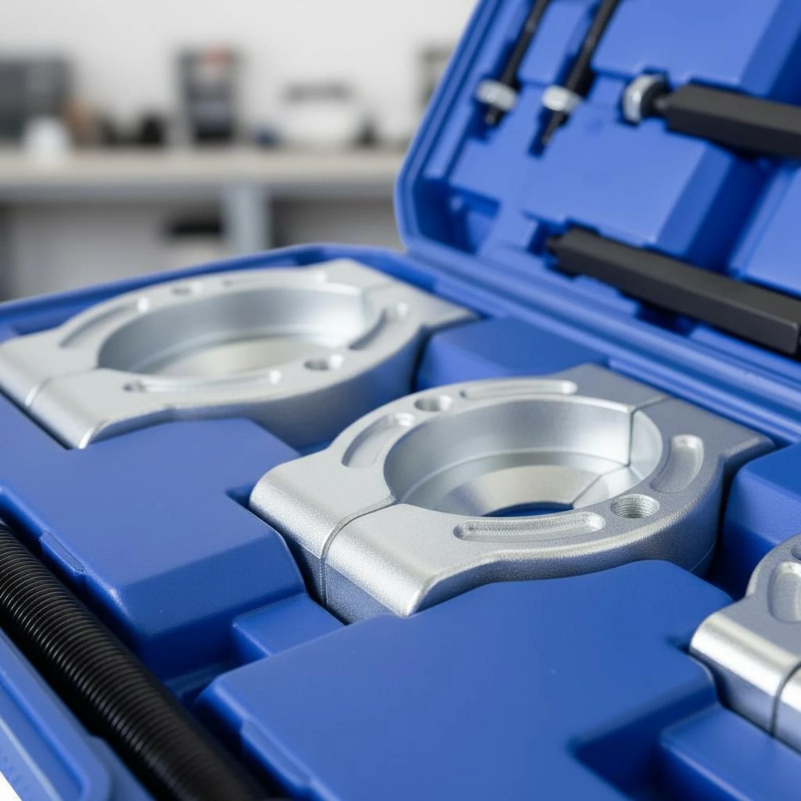 

Bearing Puller Set Molded Slots Bearing Removal Kit Disassembly Tool Kit Hinged Lid Mechanic Tools Multi Size