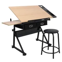 Height Adjustable Drafting Draft Desk Drawing Table Desk