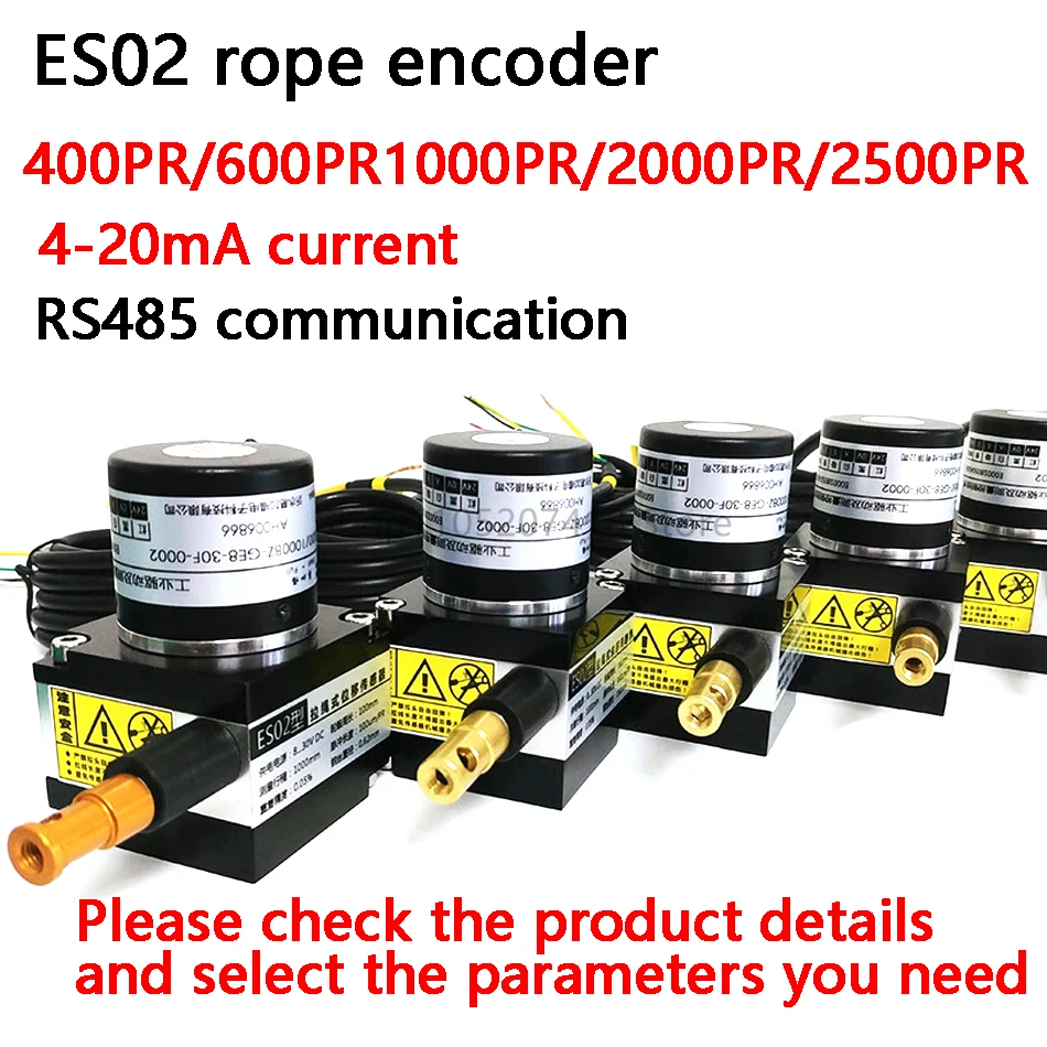 

ES02 Cable displacement sensor cable sensor cable ENCODER CABLE encoder cable electronic ruler Maximum stroke 1000mm