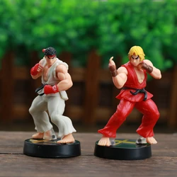 9.5cm Street Fighter Figure Ryu Ken Action Figures Ornaments Room Decor PVC Model Collection Game SF Doll Toys for Child's Gifts