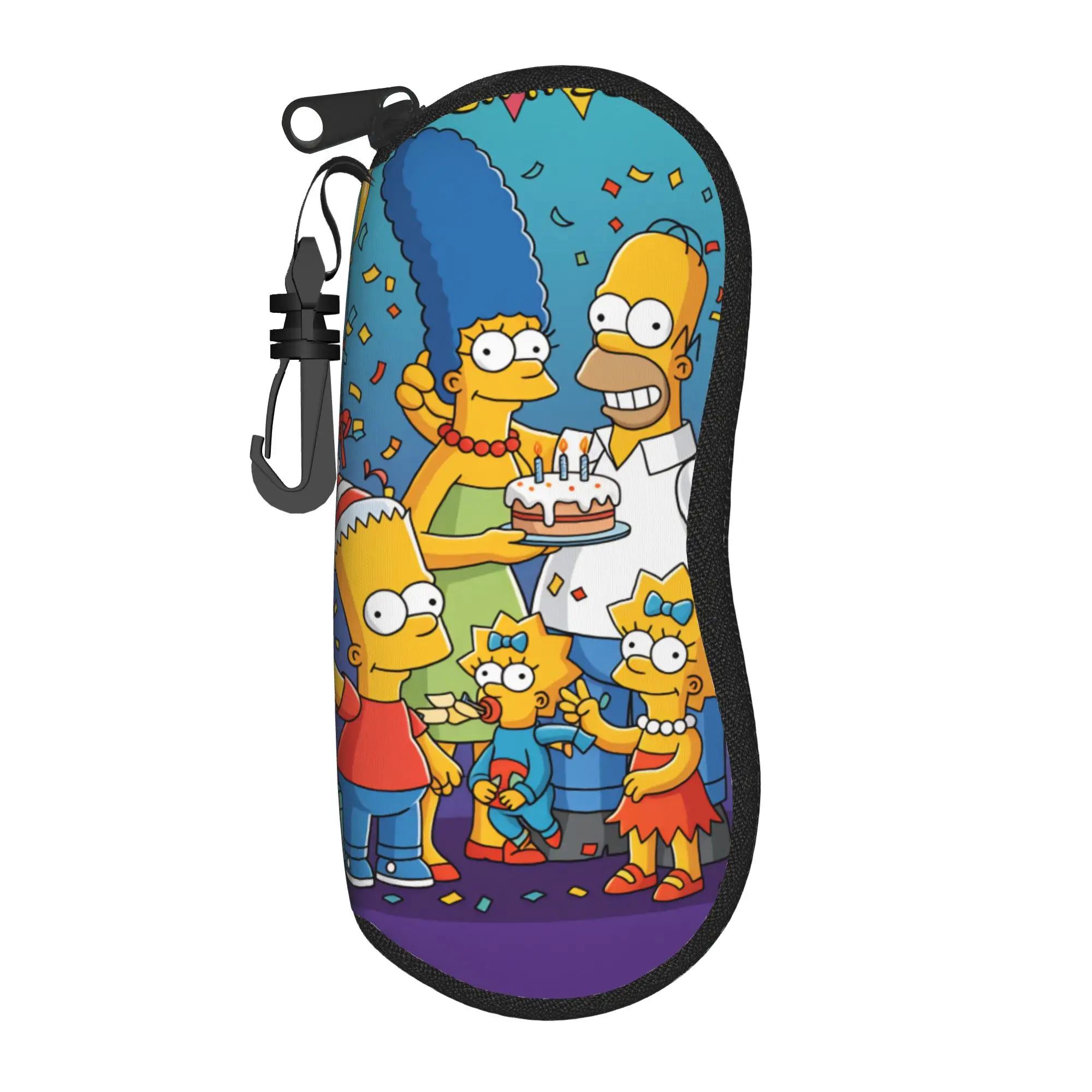 S-Simpsons Movies Glasses Case Cover Men Women  Sunglasses Pouch Soft Original Eyewear Box Daily Eyeglass Protector