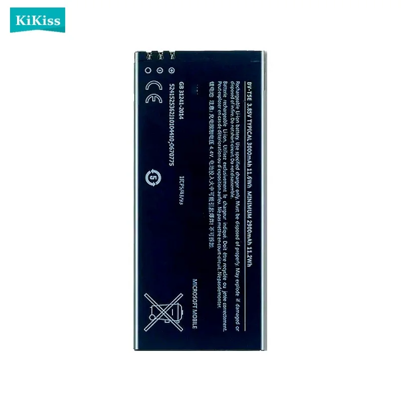 BV-T5E Mobile Phone Battery For Microsoft Nokia Lumia 950 RM-1106 RM-1104 RM-110 3000mAh High Quality
