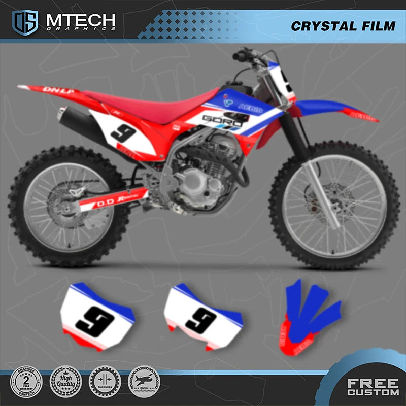 

DSMTECH Motorcycle Graphics Decal Stickers Kits For Honda CRF250F 2019 2020 2021 250F 250cc 001