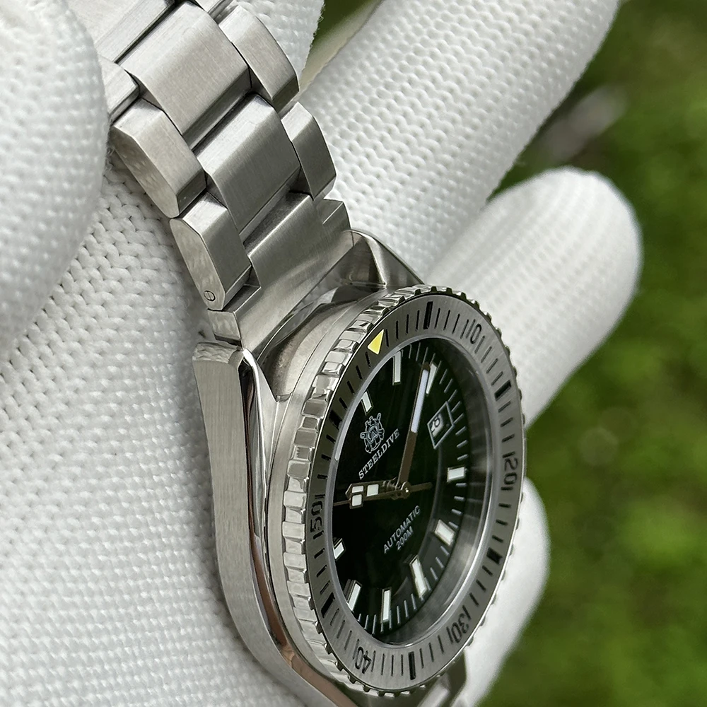 STEELDIVE Resmi SD1927 Yeni 42mm Kasa Çelik Çerçeve 200M Su