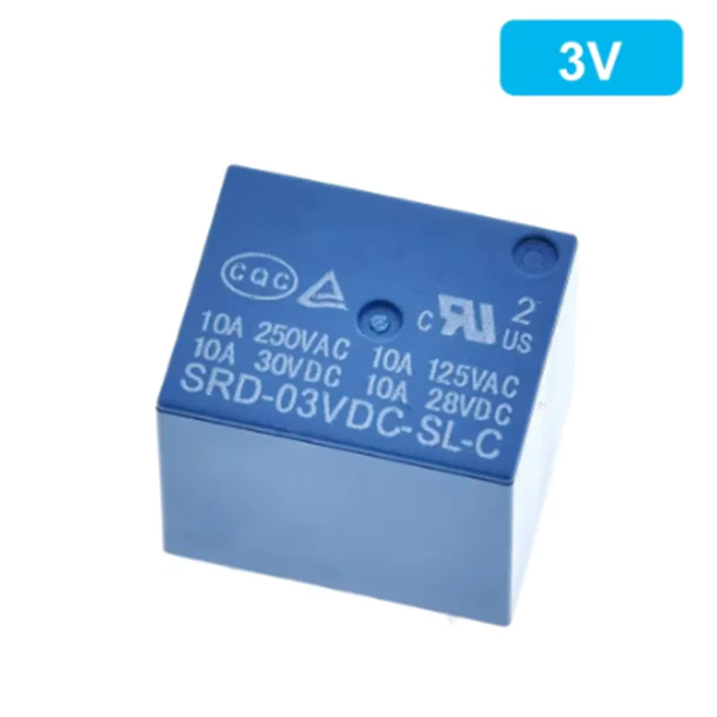 Relays SRD-03VDC-SL-C SRD-05VDC-SL-C SRD-06VDC-SL-C SRD-09VDC-SL-C SRD-12VDC-SL-C 3V 5V 6V 9V 12V 24V 48V 10A 250VAC 5PIN