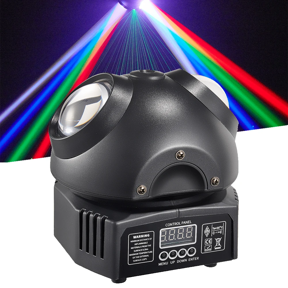 Genuine Stage LAMP 36W RGBW Rotating Beam Lamp Laser Strobe DMX512 Stage Lamp Bar Party Disco DJ