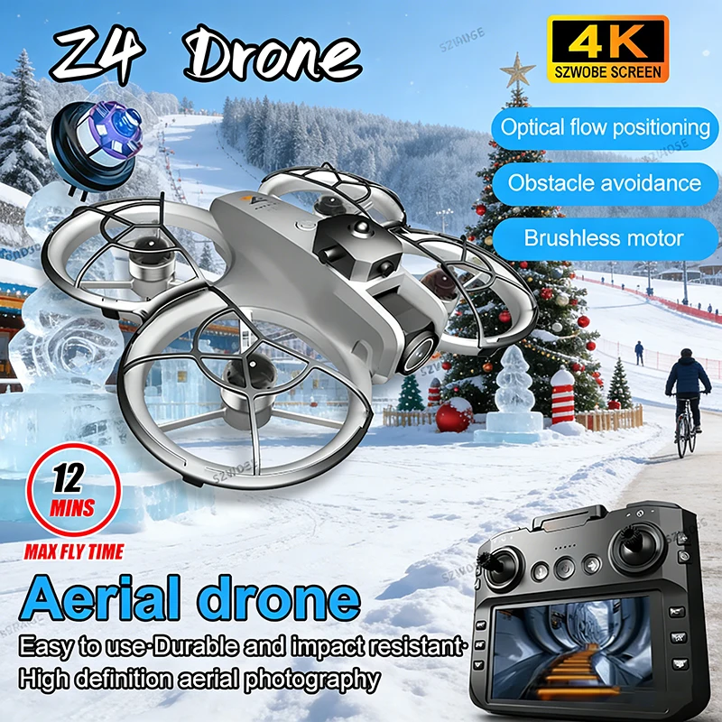 Z4 Mini Professionelle Drone Cam 4K HD Dual Kamera Luftaufnahmen FPV Optische Fluss Positionierung RC Quadcopter Drohnen Spielzeug geschenk