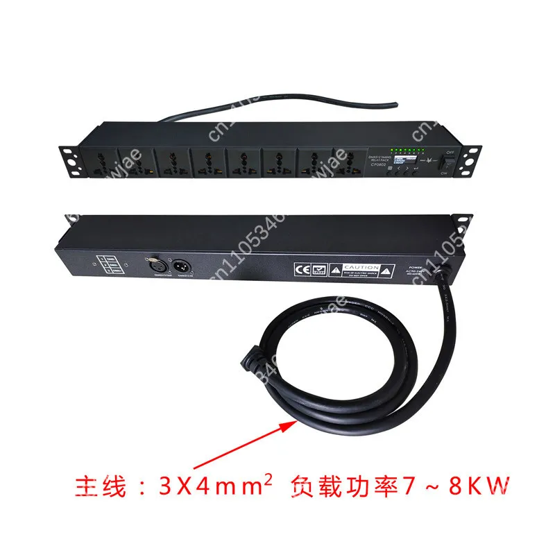 Smart Control Power Management Unit Multi-Channel Sequencer for Audio Visual Equipment Rack