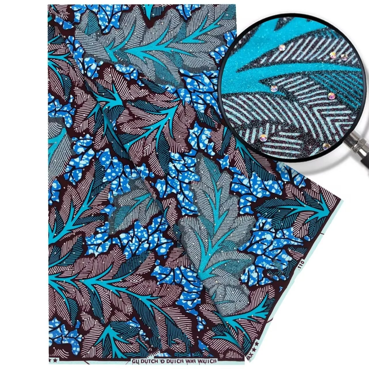 

2025 Cotton Stone Wax Fabric Fashion Print golden Wax Fabric Ankara Fabric Ghana Nigeria Style Pagne Sewing Material HS7