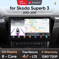 Junsun Qualcomm chip 8-Core Android13 Car Radio For Skoda Superb 3 2015-2019 Wireless CarPlay Autoradio Stereo Screen Multimedia