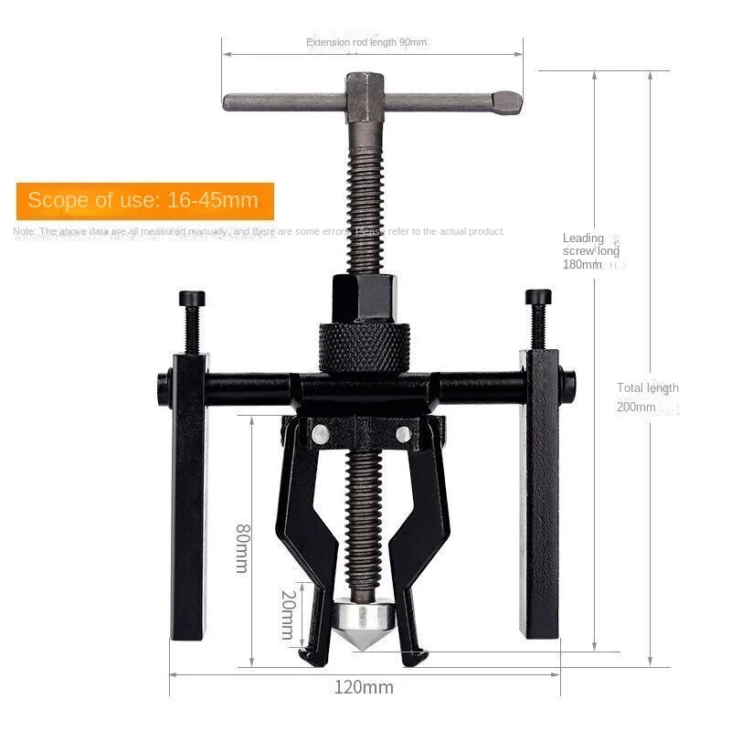 

Bearing pull code motorcycle automobile machinery equipment inner bearing disassembly three-jaw puller tool three-legged puller