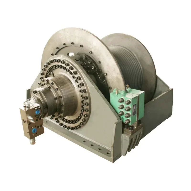 cross-border hydraulic winch with free lowering function
